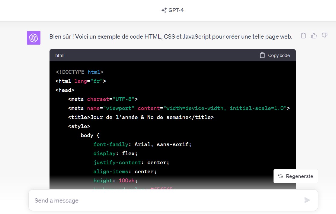 Comment utiliser ChatGPT pour créer une page Web